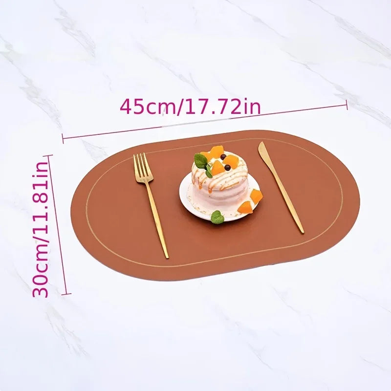 Elegant floral placemat for table setting