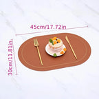 Elegant floral placemat for table setting