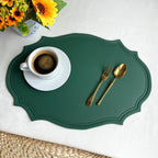 Faux leather dining table mat for everyday meals