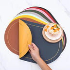 Floral table decor placemat for dining room