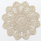 Gold thread placemat for wedding table decor