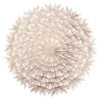 Metallic round placemat for holiday table setting