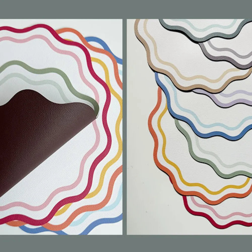 Modern flower-shaped dining table placemat
