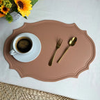 Modern PU placemat for a kitchen dining table