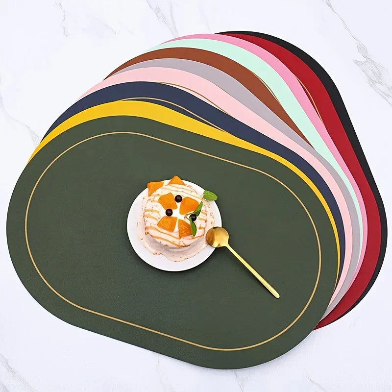 Round PVC table mat for kitchen and dining