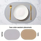 Silver round placemat for dining table decor