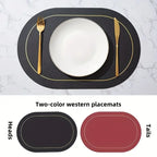 Washable round placemat for everyday dining
