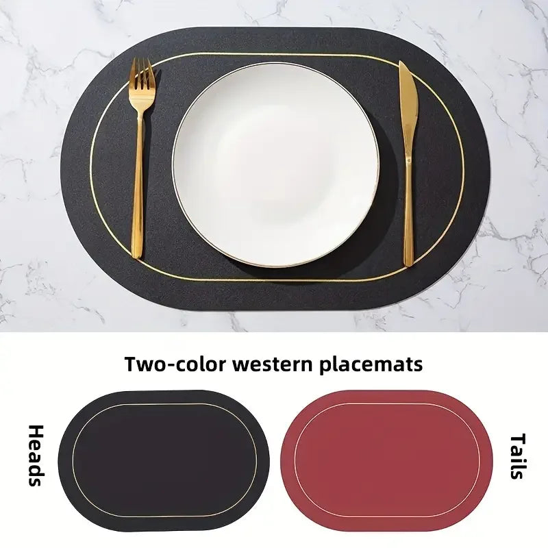 Washable round placemat for everyday dining